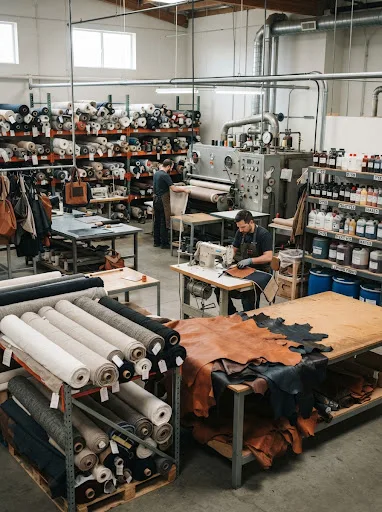 Textile and leather workshop